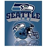 Seattle Seahawks Light Weight Fleece NFL Blanket (Grid Iron) (50"x60")