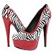 Penelope14 Ultra Platform High Heel Pumps ZEBRA