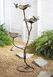 37" Ornate Standing Flower & Cardinal Standing Bird Feeder