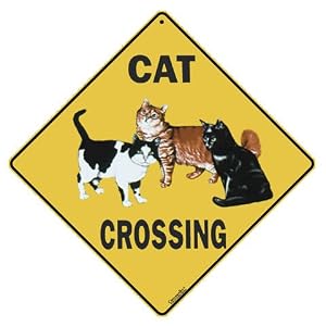 Cat Crossing Sign by 