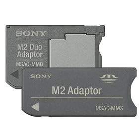 Memory Stick M2 Standard and M2 Duo adaptors