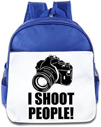 NATY I Shoot Photographer Unisex School Backpacks With RoyalBlue For Youth