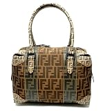 Fendi Authentic Zucca Baulotto Handbag Bag