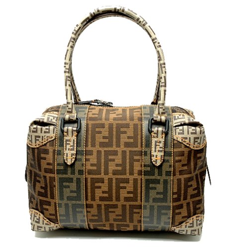 Fendi Authentic Zucca Baulotto Handbag Bag