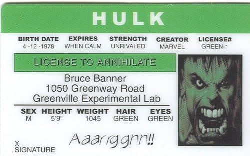 Bruce Banner - Incredible Hulk - Collector Card