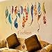 Classic Creative Dream Catcher Feather Wall Sticker Art Decal Mural