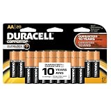 Duracell Coppertop AA Batteries, 20-Count
