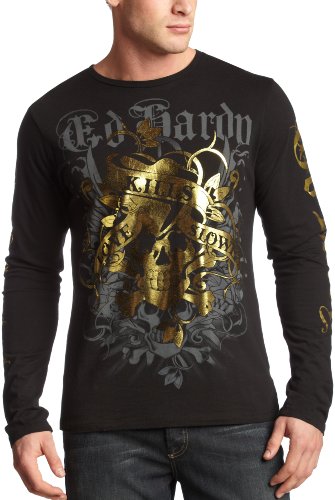 Ed Hardy Men's Love Kills Slowly Graphic Crew Neck T-Shirt