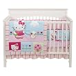 Bedtime Originals Hello Kitty and Puppy 4-Piece Baby Crib Bedding Set - Pink