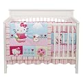 Bedtime Originals Hello Kitty and Puppy 4-Piece Baby Crib Bedding Set - Pink