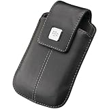 BlackBerry Leather Swivel Holster for BlackBerry 8900 (Black)