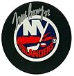 Mike Bossy Signed Islanders Logo Hockey Puck