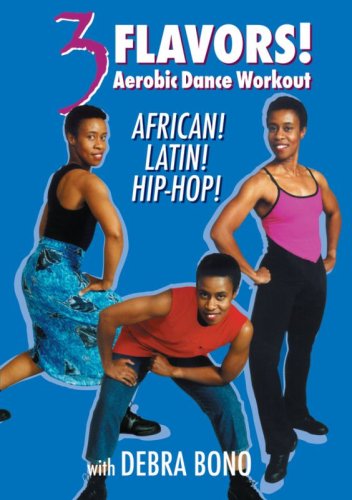 Click here to buy 3 Flavors: Aerobic Dance Workout African, Latin and Hip Hop With Debra Bono by Bayview Entertainment/Widowmaker.