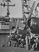 Aboard Carrier Uss Fdr Greek Naval Brass Observe Operations by Us Navy Photographic P...