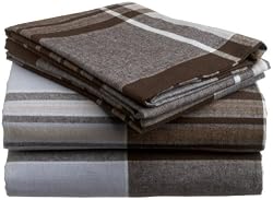 Pinzon 160-Gram Yarn-Dyed Flannel Twin Sheet Set, Hyde Park