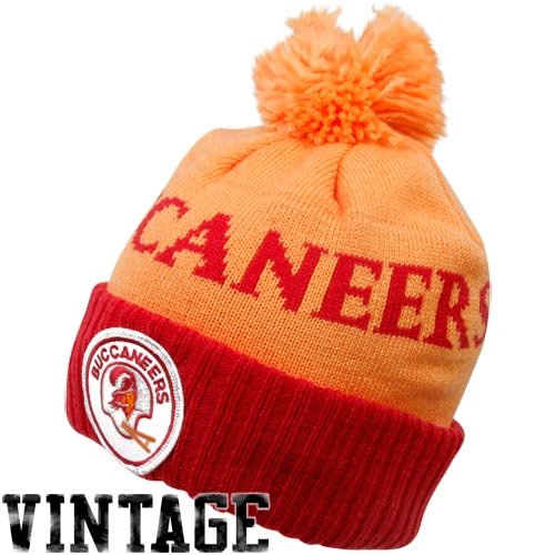 Mitchell & Ness Tampa Bay Buccaneers Orange Glaze-Red Breakaway Cuffed Knit Beanie