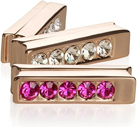 Rhinestone Embellished Reversible Gold Magnetic MagnaGlam Button - Luxury Design Clasp Snaps Adhesive Pendent Buttons Magnet For Clothing, Bags, Sweater, Scarves, Cardigans, Jeans, Pants-No Sew Needed