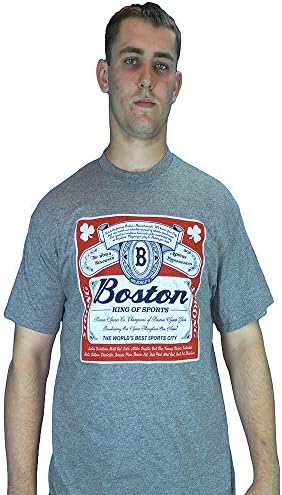 Boston Sports 'King of Sports' Beer Label T-Shirt (Medium)