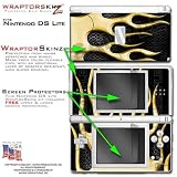 Metal Flames Yellow WraptorSkinz Skin kit fits Nintendo DS Lite (DS LITE NOT INCLUDED)