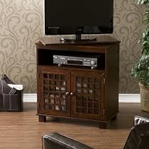 Big Sale Narita Espresso Swivel Top Media Stand Console