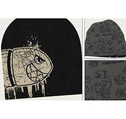 Nintendo Super Mario World Bullet Black Reversible Knit Hat Beanie