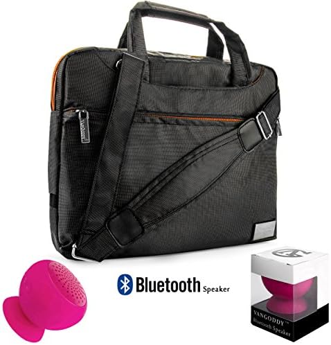 NineO Sport Nylon Shoulder Bag Carrying Case For NVIDIA SHIELD & SHIELD 2 Tablet (All Models) + Pink Bluetooth Suction Speaker