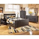 Sonya Bedroom Set w/ Stanwick Upholstered Bed (Queen) by Ashley Furniture