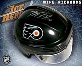 Mike Richards Philadelphia Flyers Autographed Black Mini Helmet - Autographed NHL Helmets and Masks