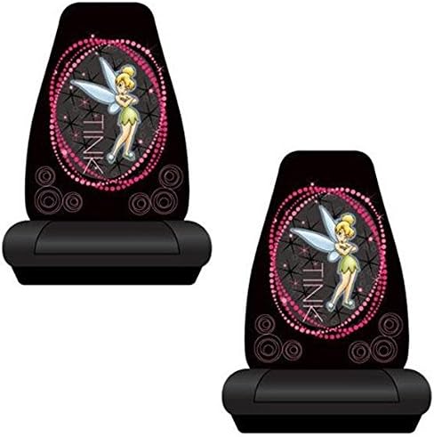Tinkerbell Pink Optic Car Bucket Seat Covers - One Pair