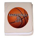 Baby Blanket Petal Pink Basketball Equals Life