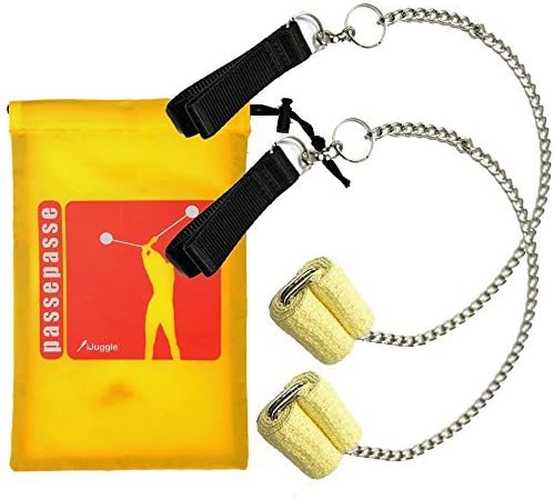 Pair Fire Poi (system no screws) with carry bag by PassePasse