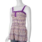 Self Esteem Juniors Fashion Print Tank Top