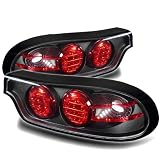 93-01 Mazda RX7 Led Taillights 3 Pcs - JDM Black 