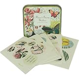 Cavallini Floral and Fauna Ephemera Stickers in Keepsake Tin