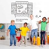 Generic DIY Fashion Self Adhesive PVC Removable Wall Stickers / House Interior Decoration Pictures Home Decor, Lazy Dog