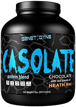 Genetidyne Casolate Protein (Chocolate Heath Bar, 5lb)
