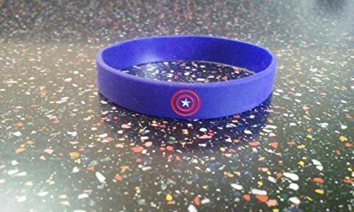 GLOW IN THE DARK - CAPTAIN AMERICA Kids Bracelets and Birthday Party Favors (10)