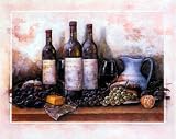 Wine Delight II (Wine, Grapes) Art Poster Print - 16 X 20