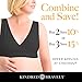 Extra Soft Organic Cotton Wireless Nursing & Maternity Sleep Bra (Black, Large)