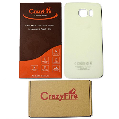 CrazyFire® White Replacement Rear Glass Lens Bezel Door Cover For Samsung Galaxy S6 G920 G920A G920P G920T G920F G920V G920R4 CrazyFire® White Replacement Rear Glass Lens Bezel Door Cover For Samsung Galaxy S6 G920 G920A G920P G920T G920F G920V G920R4