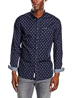 Pepe Jeans London Camisa Hombre Yuan (Azul Oscuro)