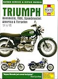 Triumph Bonneville, T100, Speedmaster, America & Thruxton service & repair manual : models covered: Bonneville 790 cc. 2001 to 2005; T100 790/865 cc. 2003 to 2005; America 790 cc. 2002 to 2005; Speedm