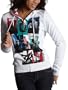Zoo York Junior's "City Blocks" Reversible Hoodie,White,X-Large