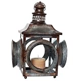 Vintage Old Style Tubular Railroad Lantern Industrial RR Train Order Switch Lamp