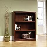 Sauder 3-Shelf Bookcase, Select Cherry Finish