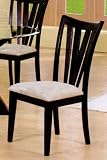 Set of 2 Contemporary Solid Wood Dining Chairs