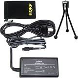 HQRP Replacement AC Power cord Adapter for Sony AC-L200 AC-L200A DCR and HDR Series Handycam Camcorder / Video Camera DCR-SR , DVD , PC , HC , HC38 , HC48 , SR42 , SR62 , SR82 , DVD108 , DVD308 , DVD408 , DVD508 , SR200 , SR300 , HC28 , HDR-HC , HC5 , HC7 , UX5 , UX7 plus HQRP Mini Tripod  HQRP Carrying Bag