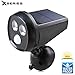 Syhonic Solar-Powered Outdoor Waterproof Wireless 300 Lumen LED Motion Sensor Landscape Deck Spotlight(Cool White)