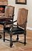 Coaster European Style Game/Dining Arm Chairs with Nail Head Trim, Set of 2