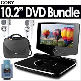 Coby TF-DVD1023 10.2-Inch Widescreen TFT Portable DVD CD MP3 Player with Swivel Screen... by Coby